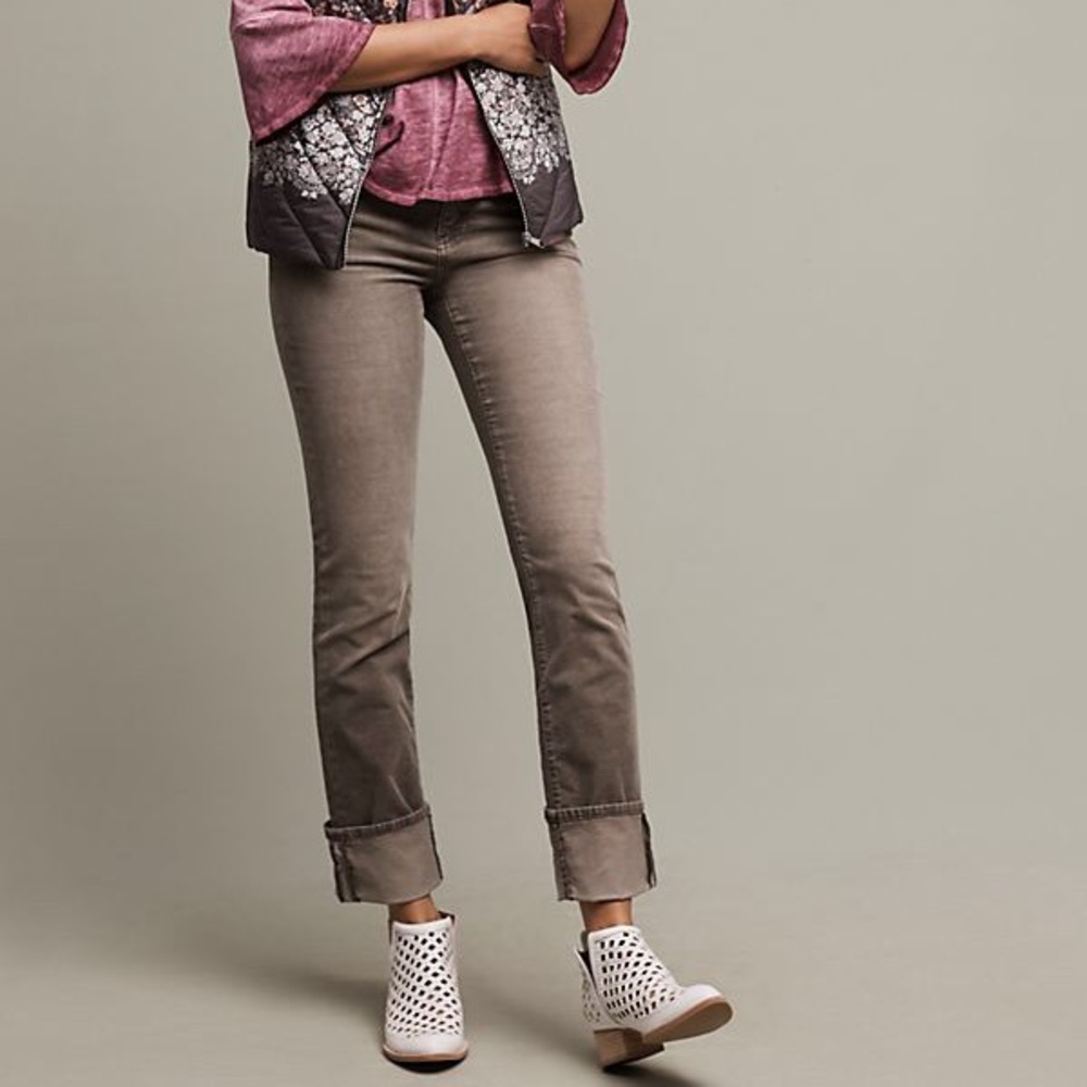 Pilcro & Letterpress Parallel Grey Corduroy Pants